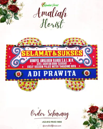 Karangan Bunga Ucapan Selamat di Abeli